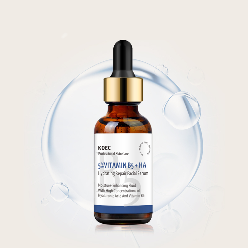 KOEC Vitamin B5&Hyaluronic Acid Moisture Facial Serum 30ml Hydrating Repair Skin Care Serum