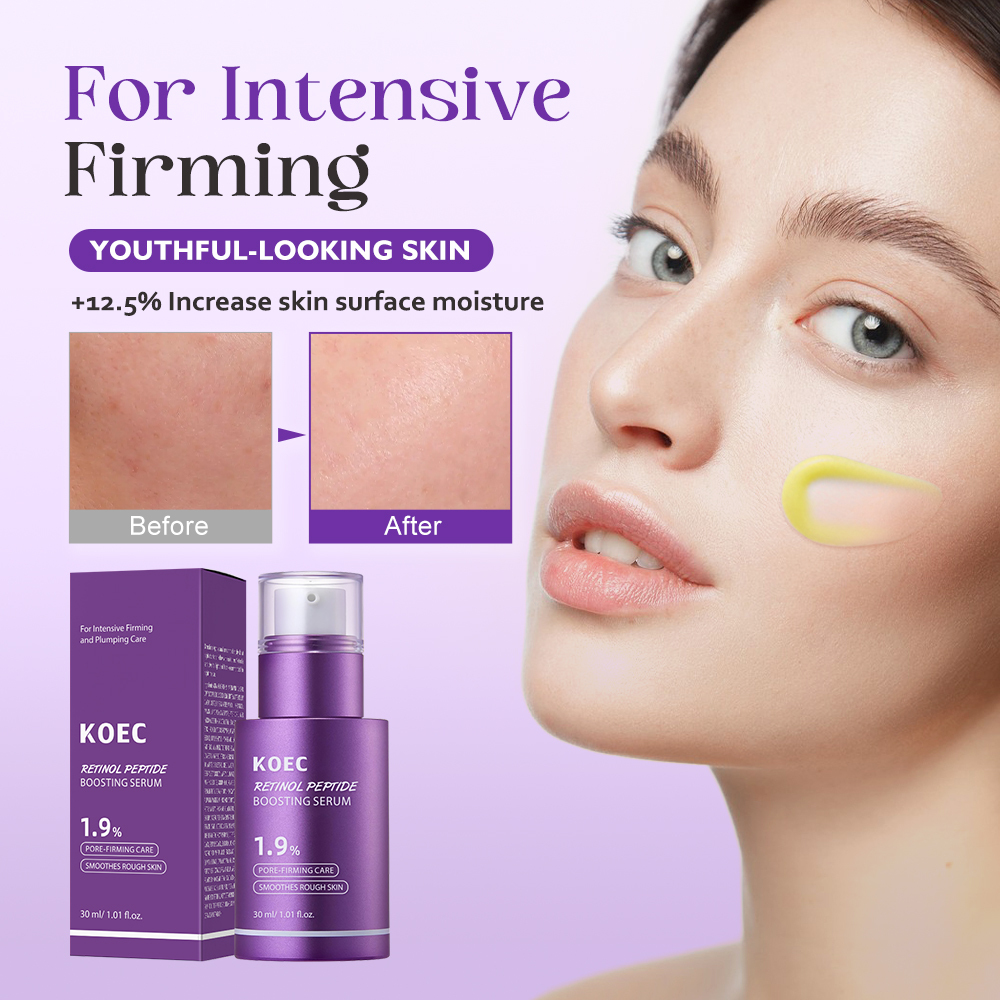 Retinol Peptide Boosting Serum 30ml Smooth Face Serum for Women Hydrating for All Skin Type Accept Customize Private Label OEM