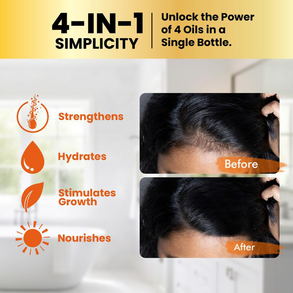 Batana Oil 4-in-1 Pure Unrefined Honduran Oil With Rosemary/Castor/ Pumpkin Seed Oil for Hair Growth Elevate Nourishing OEM