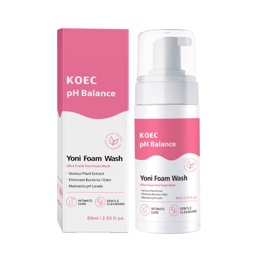 Yoni Foam Wash 60ml Naturally Safe PH-Balancing Gentle Cleansing Formula for Women Daily Care Keep Fresh Wholesale