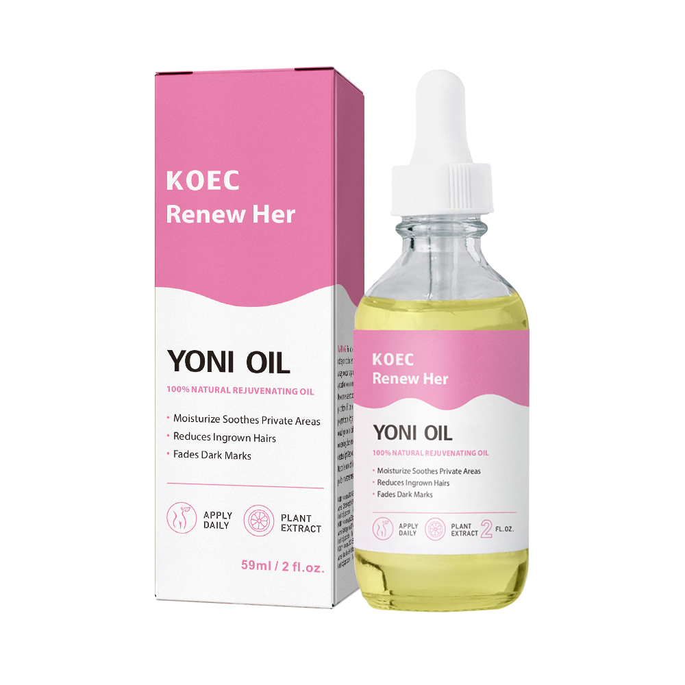 Renew Yoni Oil 60ml Women's Intimate Care Organic Care Oil Removes Dullness Black Spots Brightens Skin Privete Label Wholesale