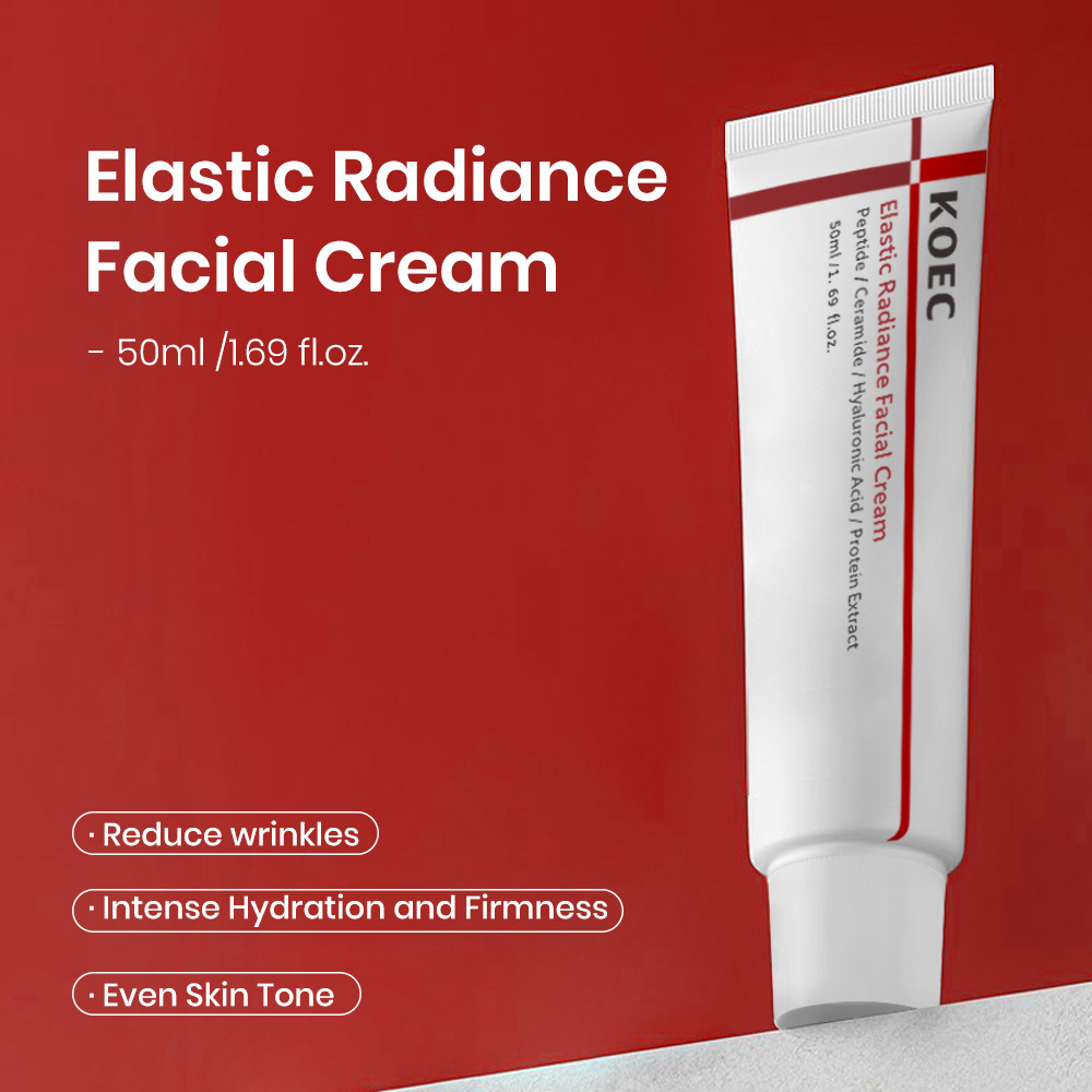 Elastic Radiance Facial Cream 50ml Advanced Fast-Absorbing Nourishing Hydrates Firms Reduces Wrinkles Skin Care Wholesale