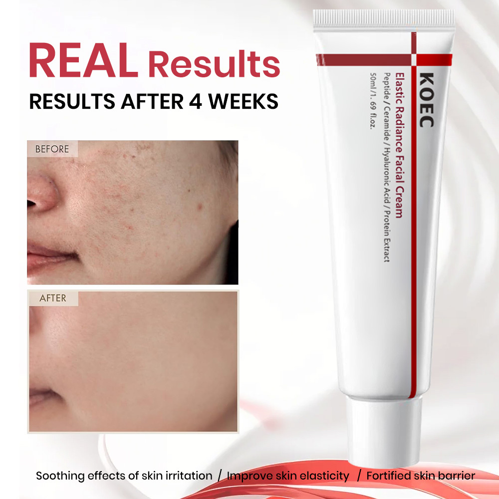 Elastic Radiance Facial Cream 50ml Advanced Fast-Absorbing Nourishing Hydrates Firms Reduces Wrinkles Skin Care Wholesale