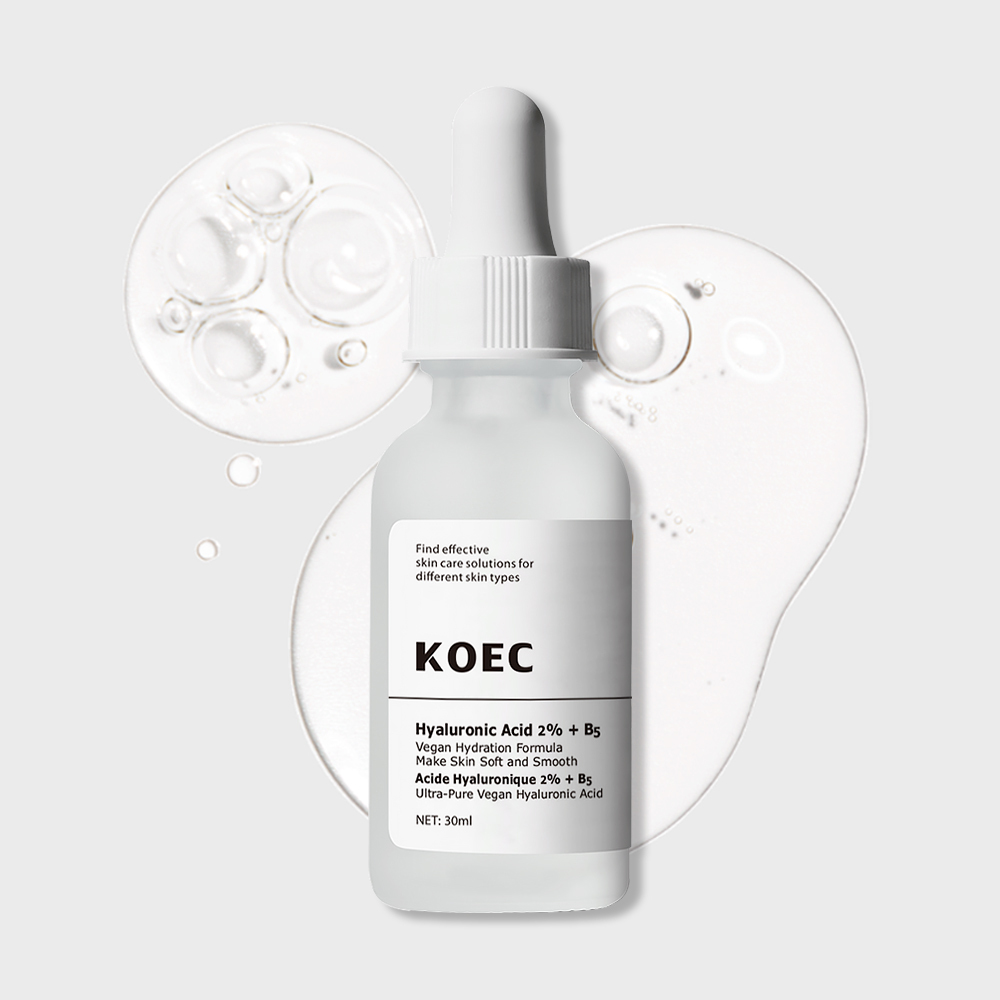 Natural Facial Serum Set Wholesale, KOEC HA , Caffeine , AHA, Salicylic Acid, Retinol, Niacinamide Korean Face Serum Solution