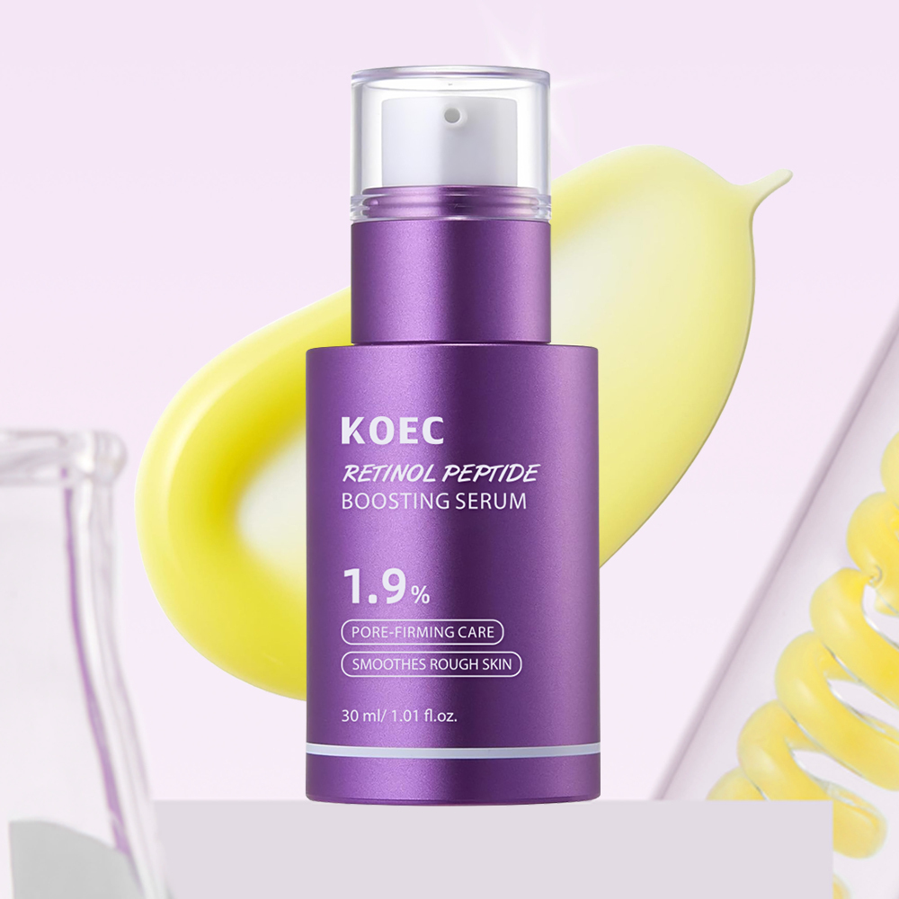 Retinol Peptide Boosting Serum 30ml Smooth Face Serum for Women Hydrating for All Skin Type Accept Customize Private Label OEM