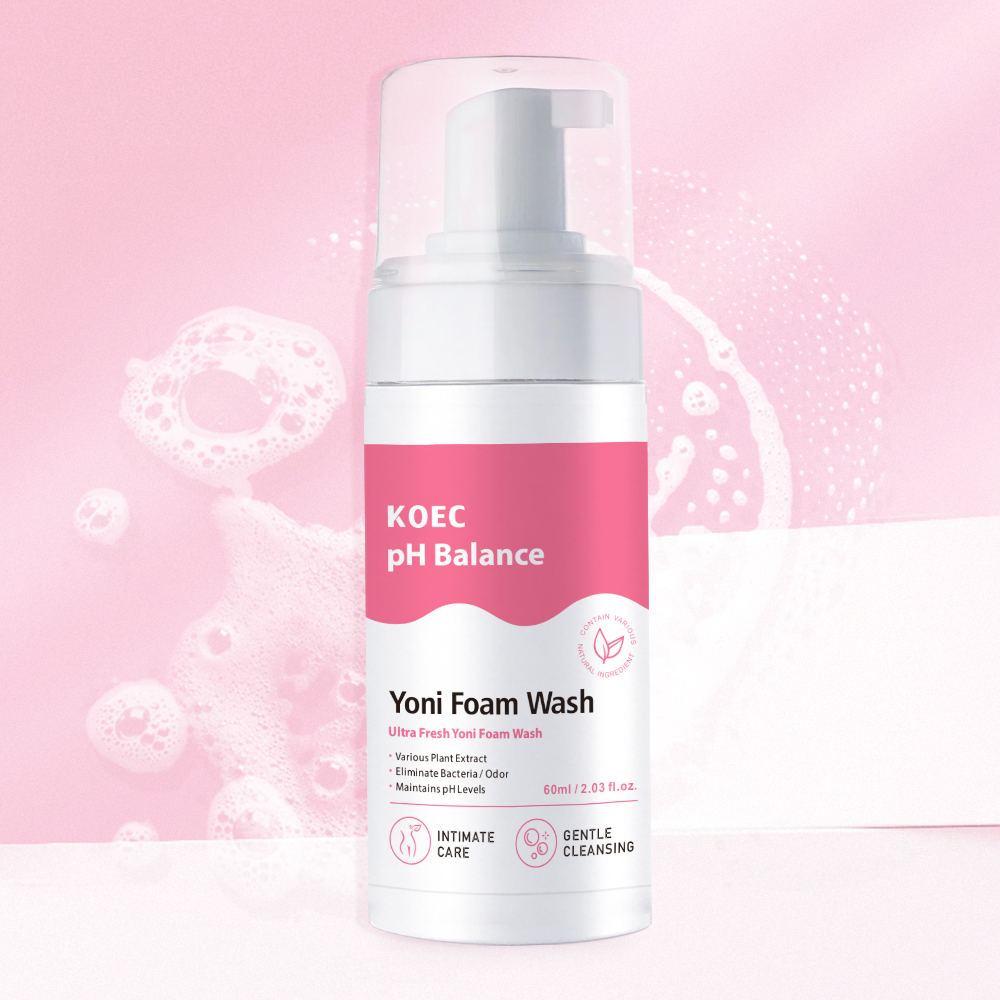 Yoni Foam Wash 60ml Naturally Safe PH-Balancing Gentle Cleansing Formula for Women Daily Care Keep Fresh Wholesale