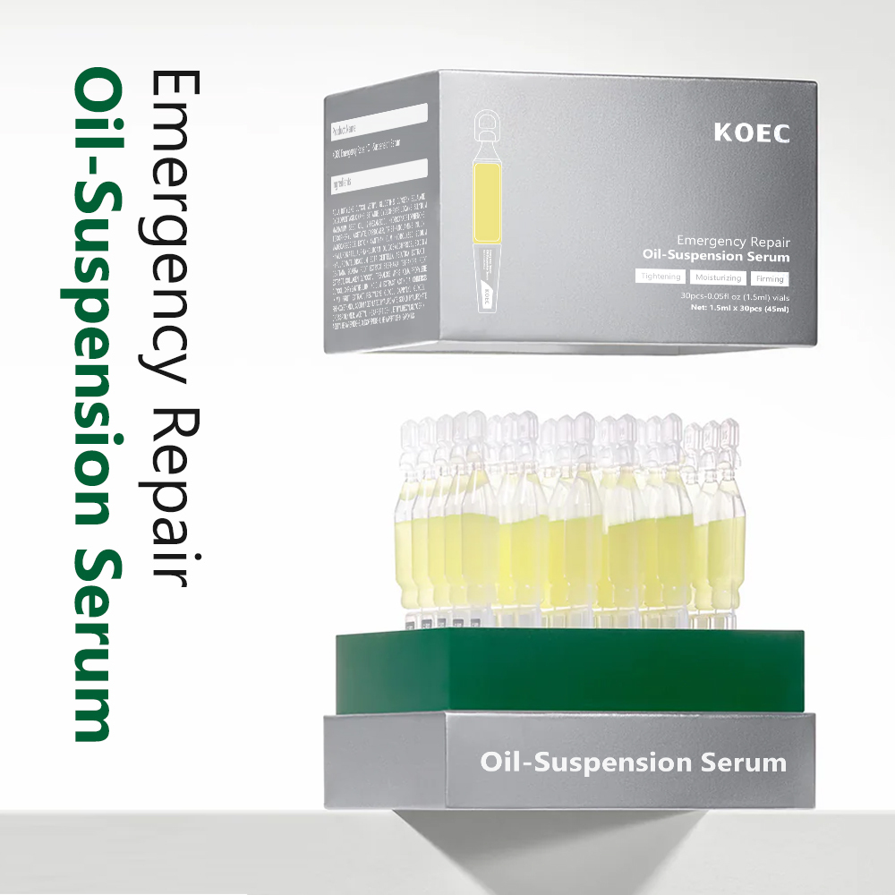 KOEC Emergency Repair Facial Serum 30pcs*1.5ml Organic Oil-Suspension Whitening Face Serum  Anti-Aging Korean Skincare Wholesale