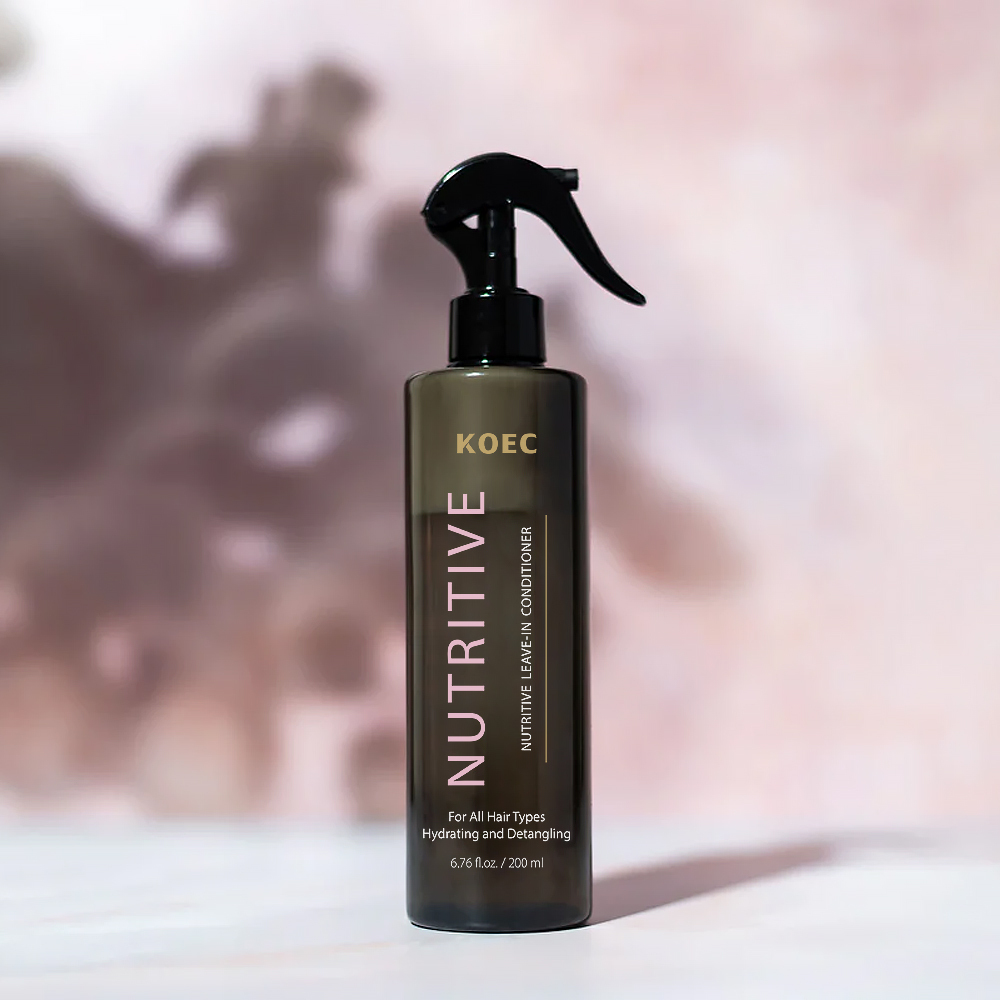 Nutritive Leave-In Conditioner KOEC Shine Repairs the Colored Bleach Hair Strands Protect Hair Color Provide Thermal Protection