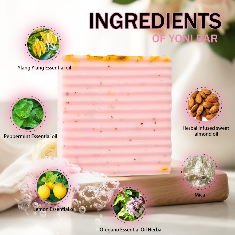 Yoni Feminine Soap Bar PH Balanced Cleansing Feminine Wash Honey Soap for Women Daily Care Keep Fresh Handmade wholesale