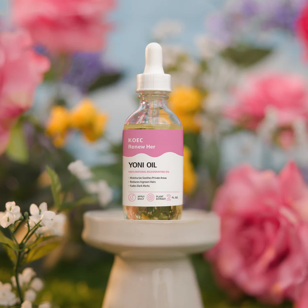 Renew Yoni Oil 60ml Women's Intimate Care Organic Care Oil Removes Dullness Black Spots Brightens Skin Privete Label Wholesale