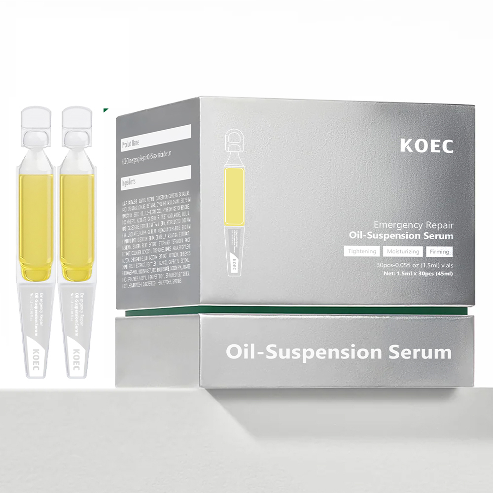 KOEC Emergency Repair Facial Serum 30pcs*1.5ml Organic Oil-Suspension Whitening Face Serum  Anti-Aging Korean Skincare Wholesale