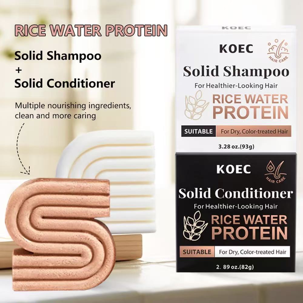 Rice Water Protection / Rosemary Biotin Solid Shampoo&Conditioner