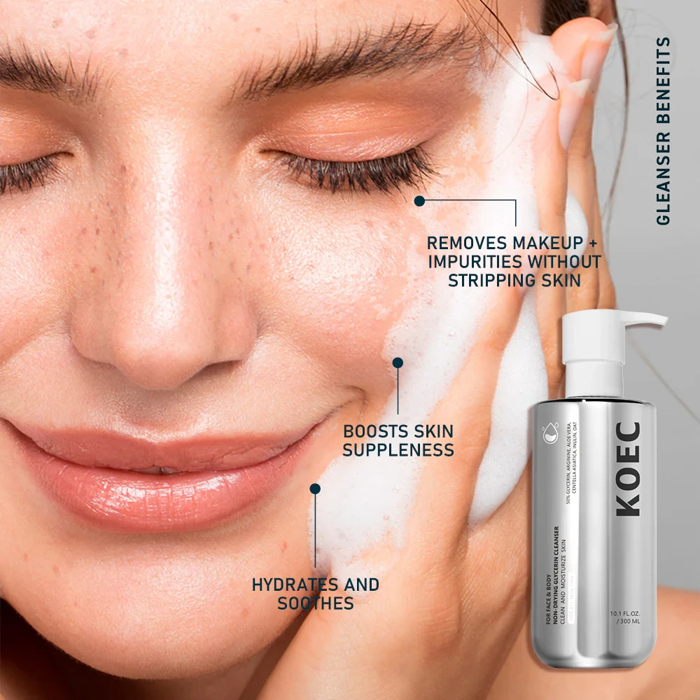 KOEC Non-Drying Glycerin Cleanser for Face&Body 300g