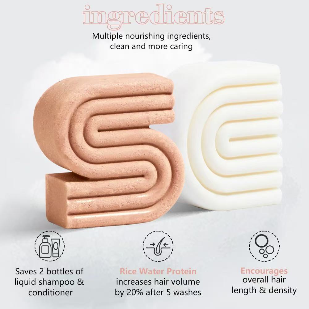 Rice Water Protection / Rosemary Biotin Solid Shampoo&Conditioner