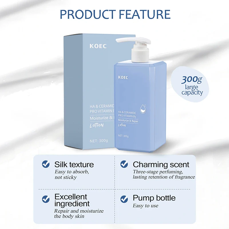 HA&CERAMIDE&VB5 Repair Body Lotion 300g