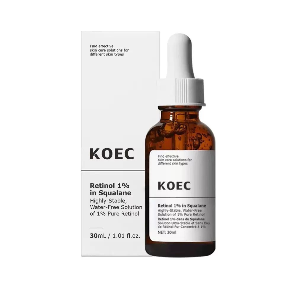 Natural Facial Serum Set, KOEC HA , Caffeine , AHA, Salicylic Acid, Retinol, Niacinamide