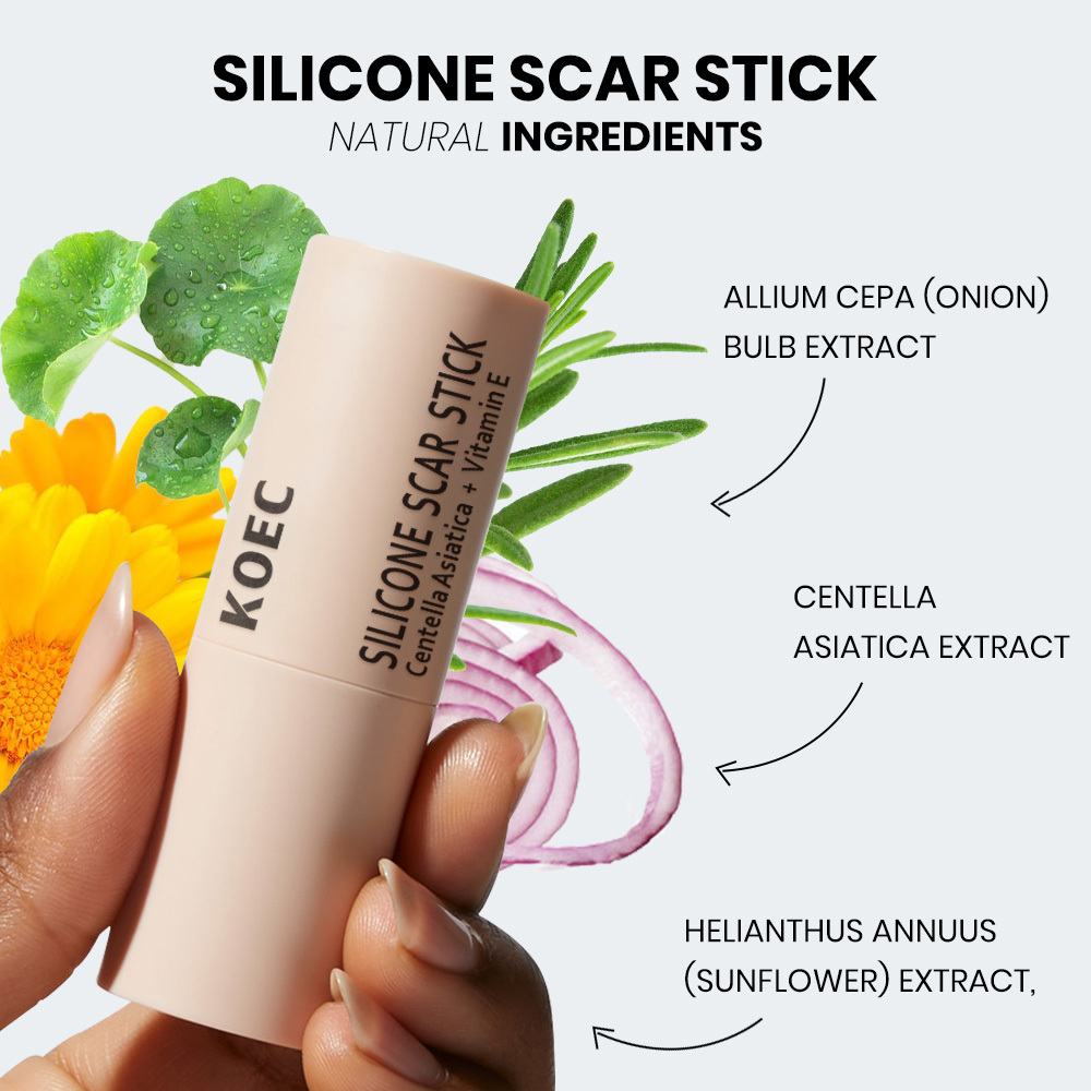 Silicone Scar Stick for Face and Body with Centella Asiatica Vitamin E Soothing Moisturizing Scar Treatment for Old New Scar OEM
