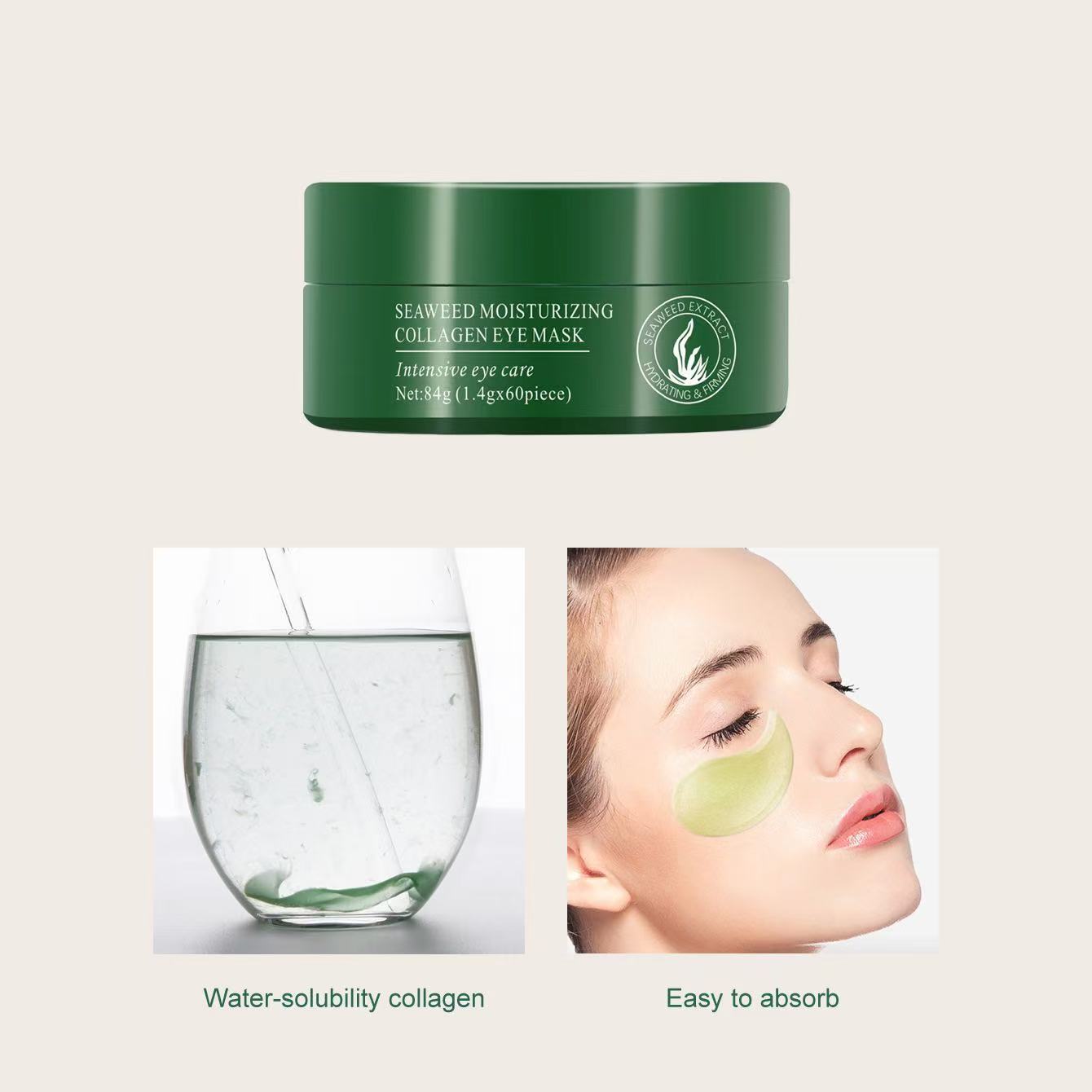 24K Gold / Seaweed Collagen Moisture Eye Mask 60pcs