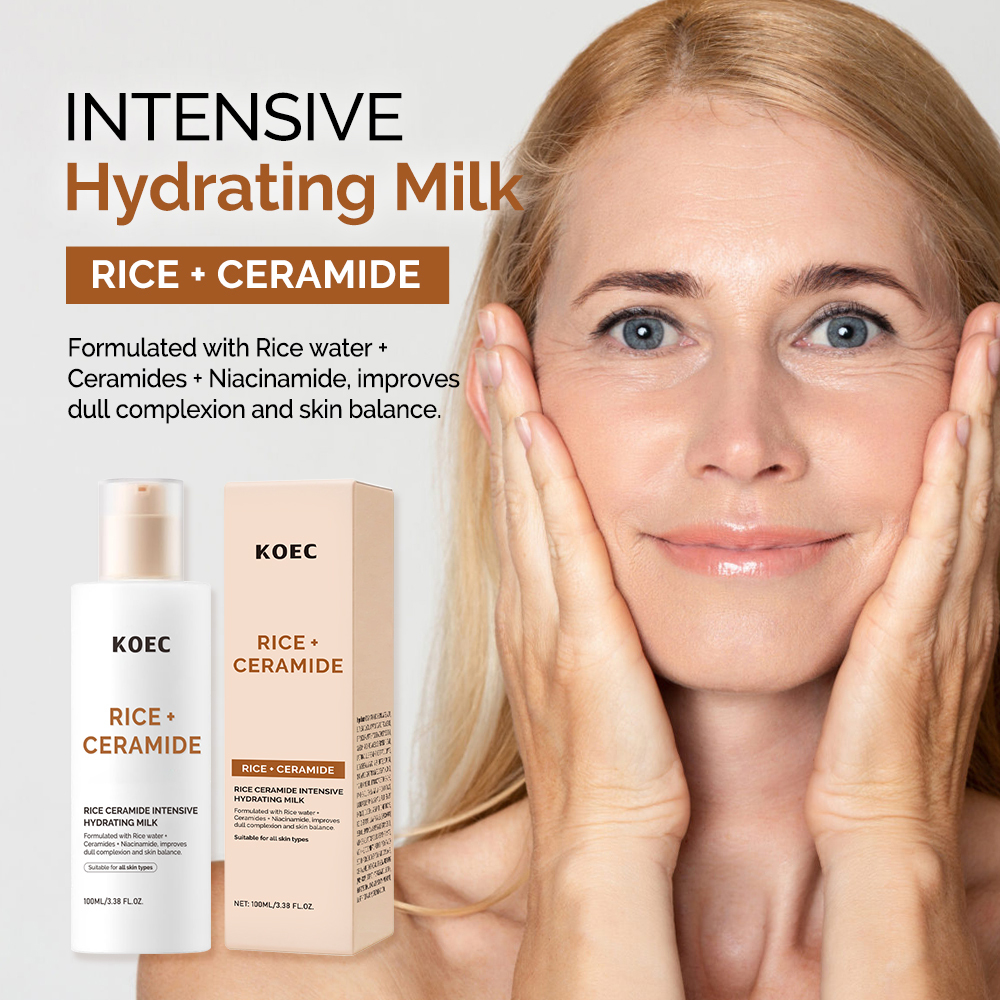 Rice Ceramide Moisturizing Lotion, Brightening Skin Tone, Deep Hydration