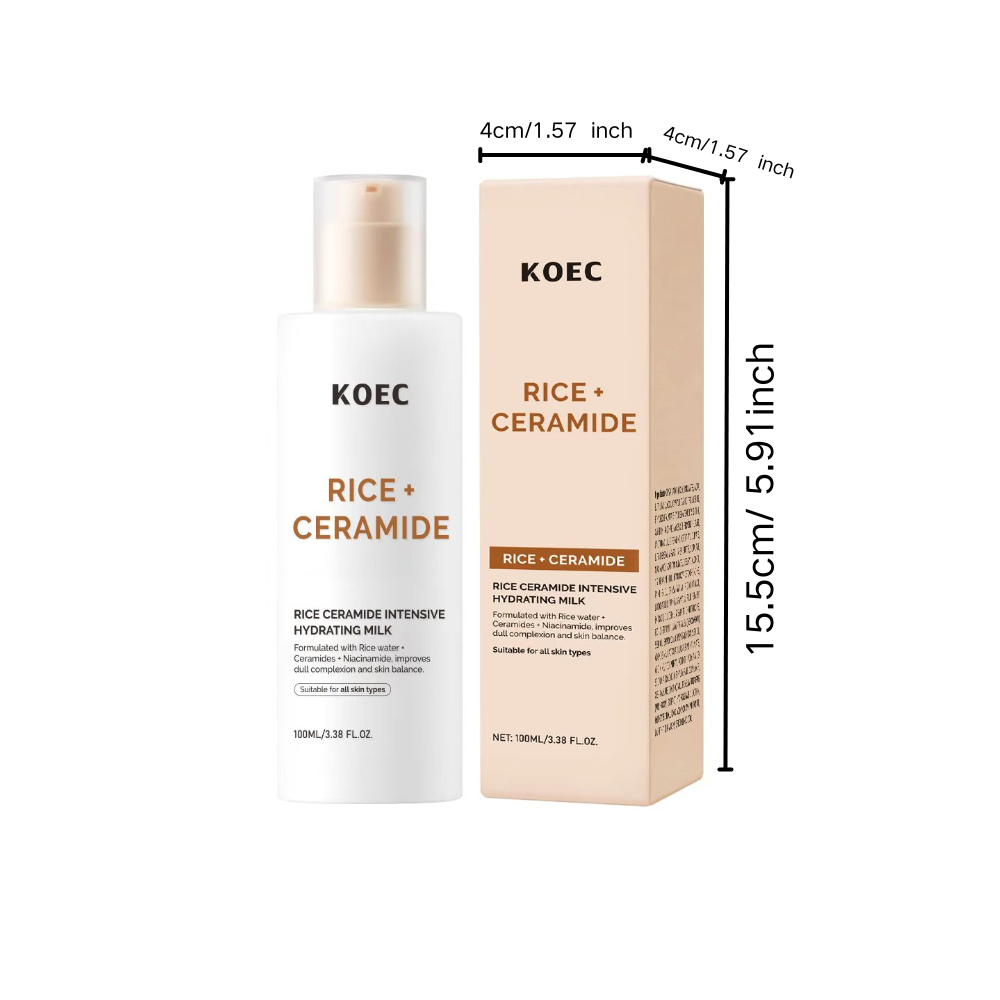 Rice Ceramide Moisturizing Lotion, Brightening Skin Tone, Deep Hydration