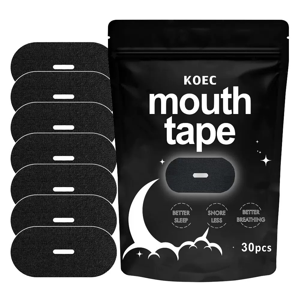 3 Pack Pink/Black Sleeping Mouth Tape 30pcs