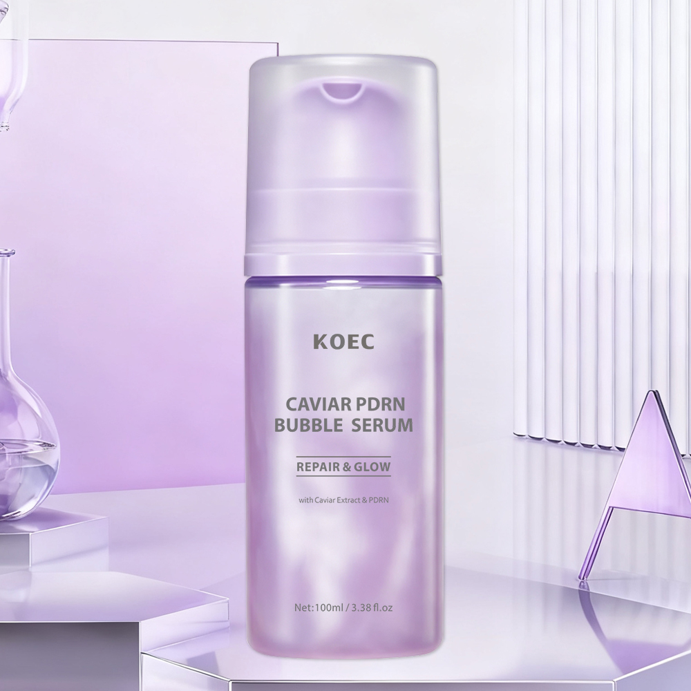 KOEC Caviar PDRN Liposome Bubble Booster, Micro-Bubble Foam Essence for Dull & Weakened Skin, Deep Nourishing, Radiant Glow