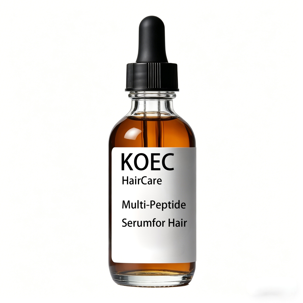 KOEC Multi-Peptide Hair Care Serum, Peptide Hair Growth Serum for Thinning Hair, Strengthen Hair Follicles, Reduce Hair Loss, Nourish Scalp & Boost Thicker Fuller Hair, Hair Regrowth Treatment Oil for Men & Women