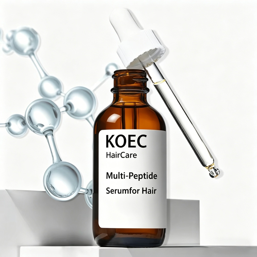KOEC Multi-Peptide Hair Care Serum, Peptide Hair Growth Serum for Thinning Hair, Strengthen Hair Follicles, Reduce Hair Loss, Nourish Scalp & Boost Thicker Fuller Hair, Hair Regrowth Treatment Oil for Men & Women