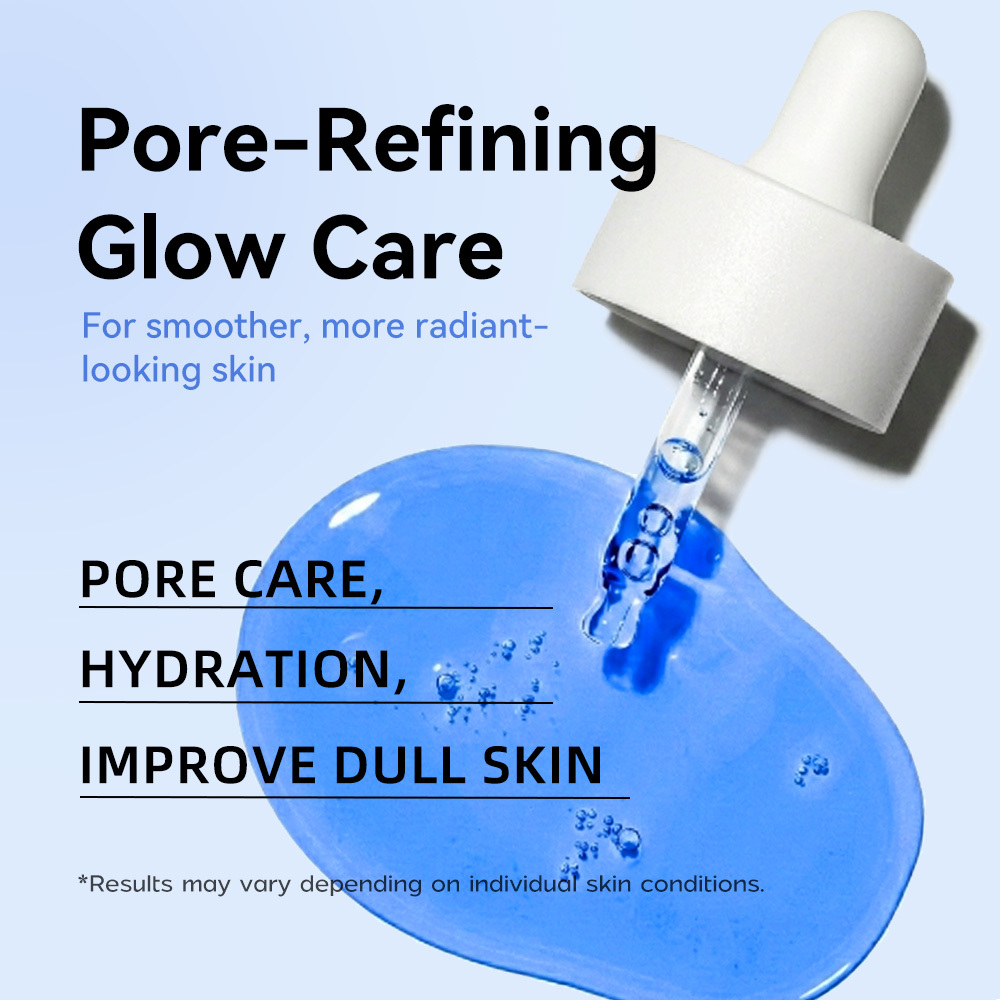 KOEC Blue Copper Peptide GHK-Cu Glow Serum, Deep Hydrating Pore Minimizing Facial Serum to Brighten Dull Complexion, Anti-Aging Repair Skin Care Serum, 30ml / 1.01 fl.oz