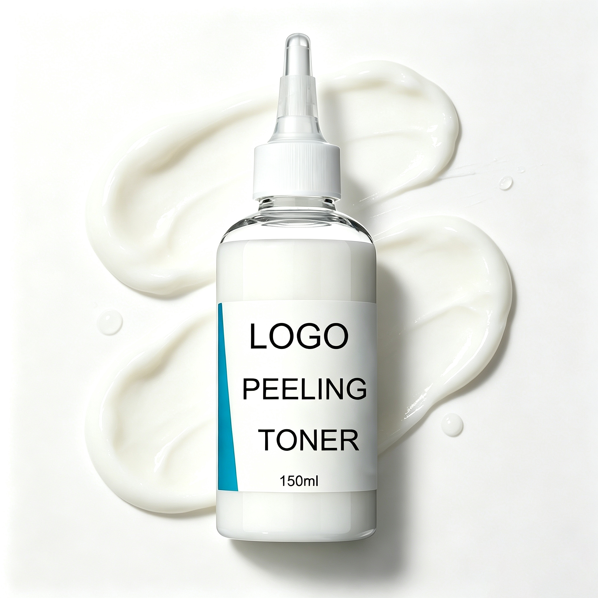 Milky Gentle Peeling Toner 150ml | Precision Pointed Nozzle Exfoliating Toner for Dead Skin, Blackheads & Pore Refining, Hydrating Keratin Care Lotion for Sensitive Skin