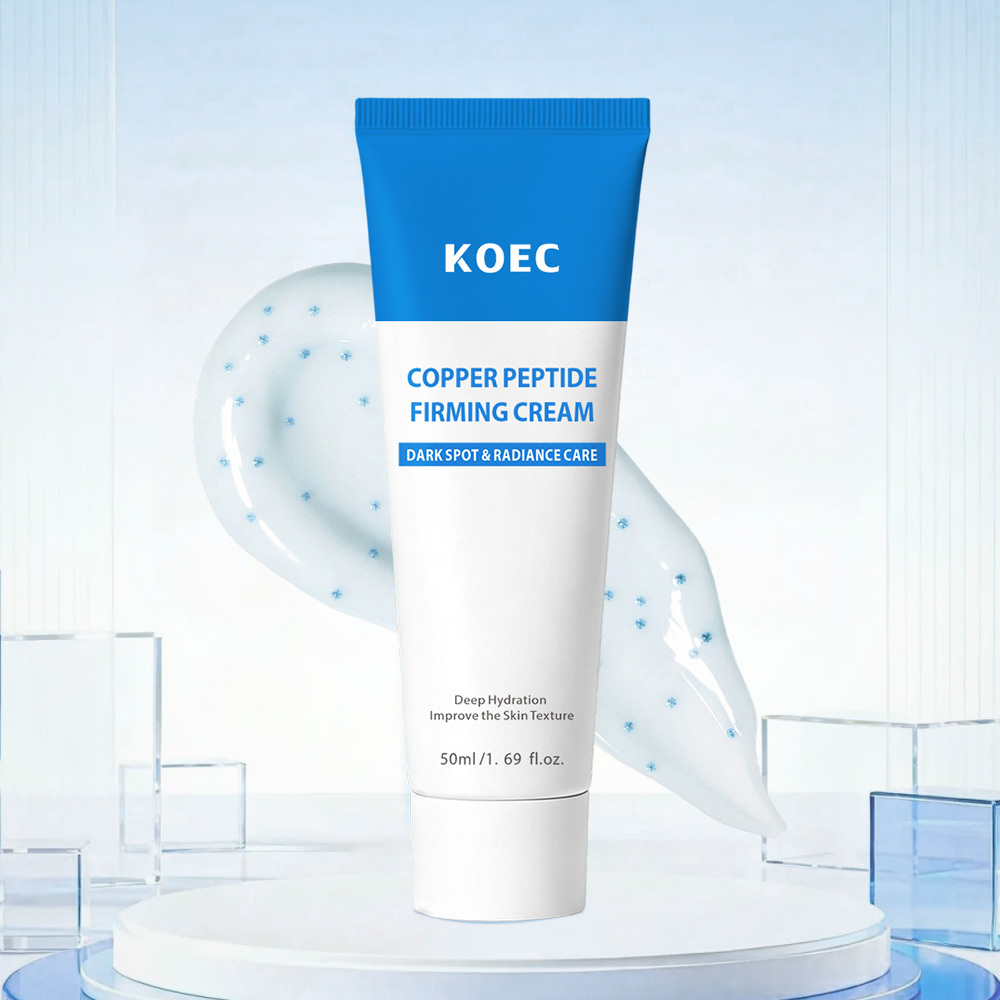 KOEC Copper Peptide Firming Cream 50ml, Deep Hydrating Anti-Aging Facial Cream, Dark Spot Care Cream for Improving Uneven Skin Tone & Refining Skin Texture