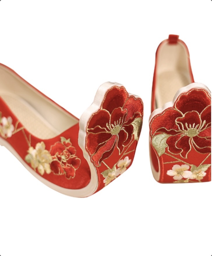 Improved Version of Qiaotou Shoes (Hanfu Footwear)，Invisible/Flat Heel