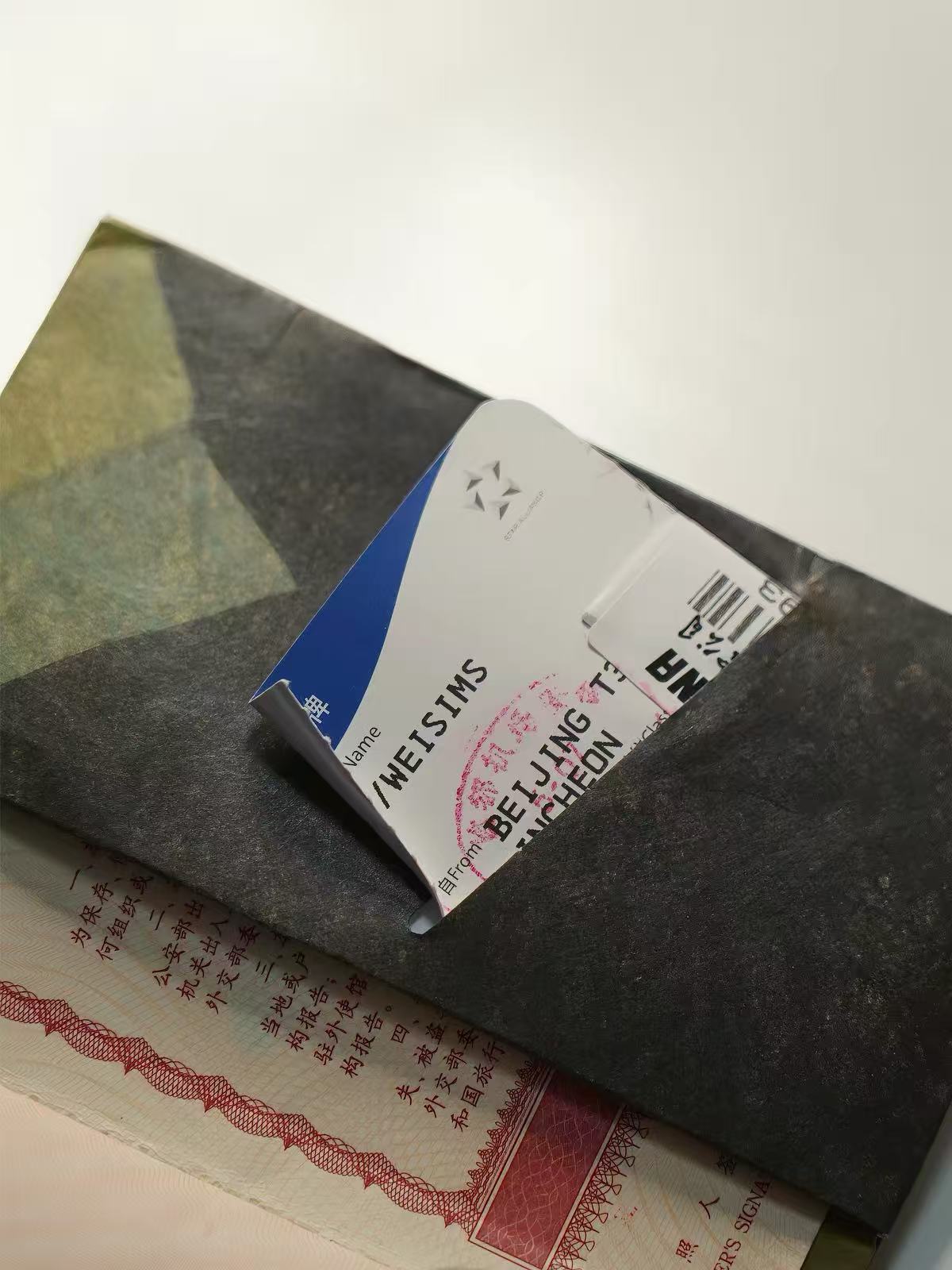 VM Vanilla Hill · On The Way Original Design Passport Holder, Tyvek Protective Sleeve, Storage Pouch, Card Wallet & Purse