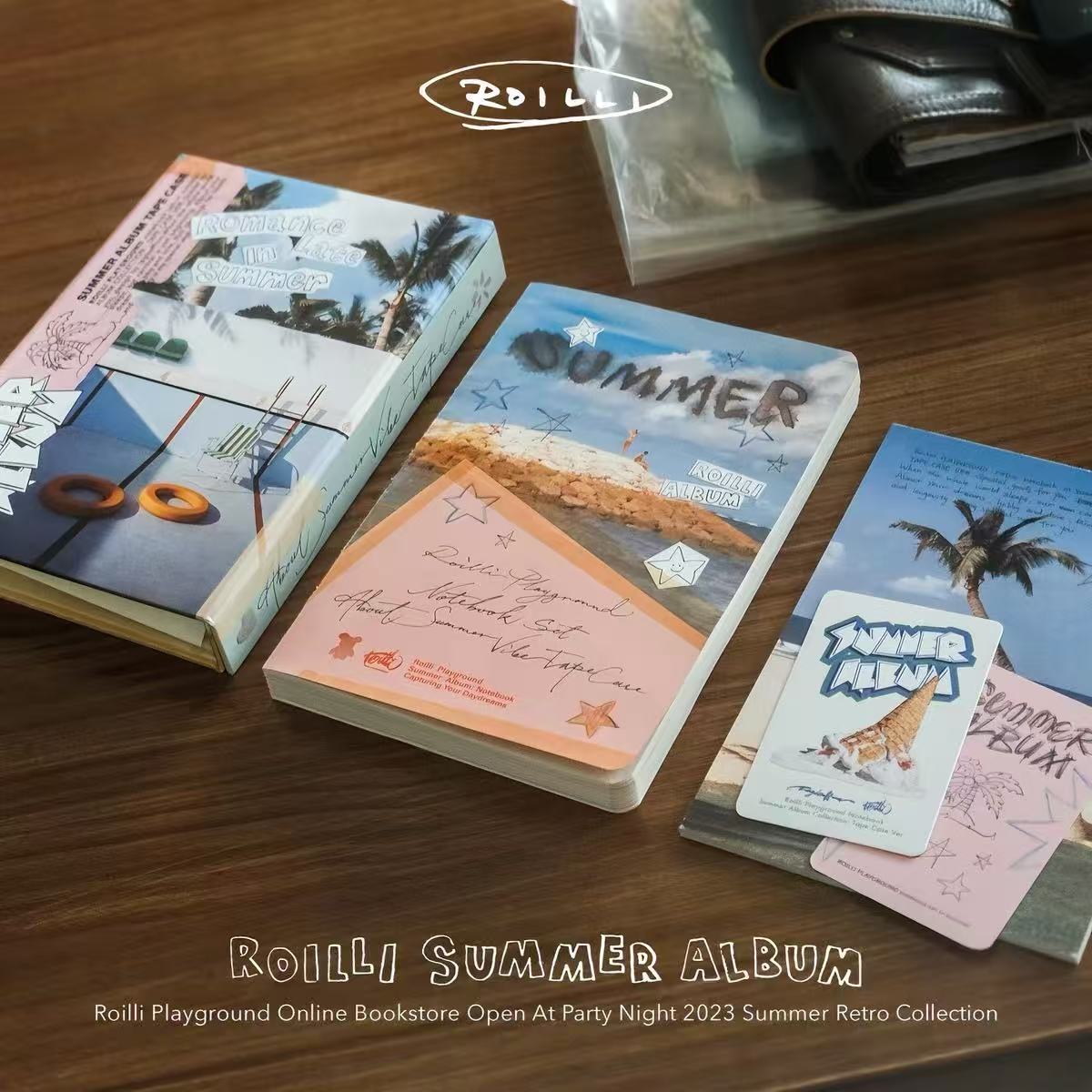 ROILLI Album SummerVibe Late Summer Journal Set, B6 Photographic Illustration Notebook