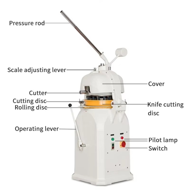Semi-automatic Dough Divider Rounder Machine