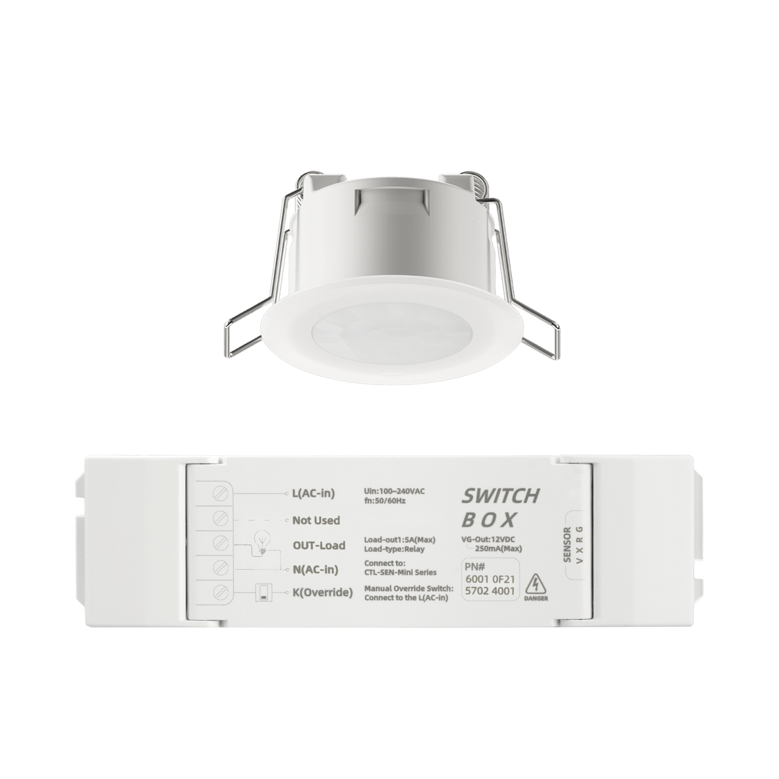 Mini PIR 360 Motion Sensor (Switch 1KW)