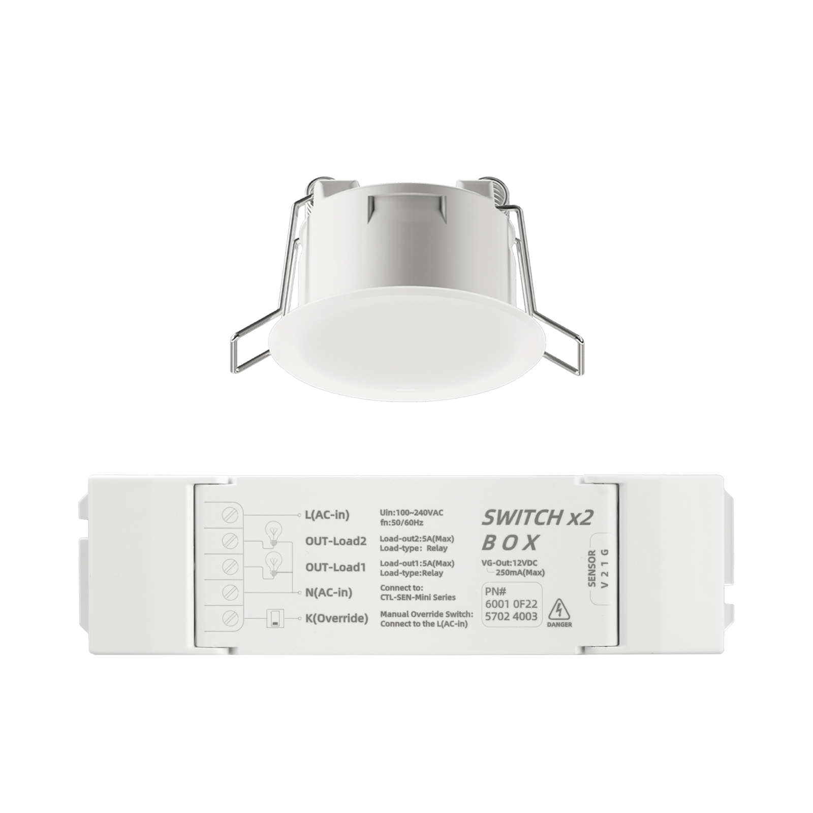 Mini 24G Radar Presence Sensor (2 Switch)