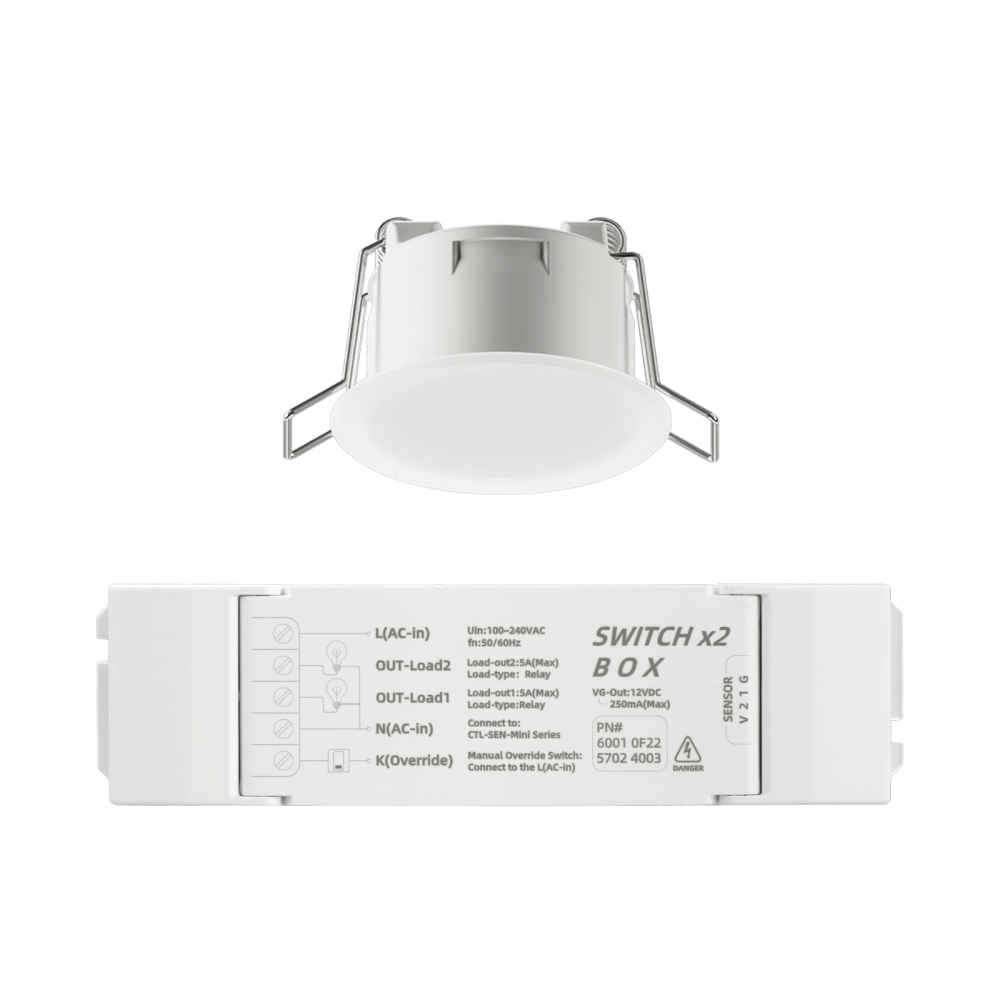 Mini High-Ceilinged Space Radar Motion Sensor (2 Switch)