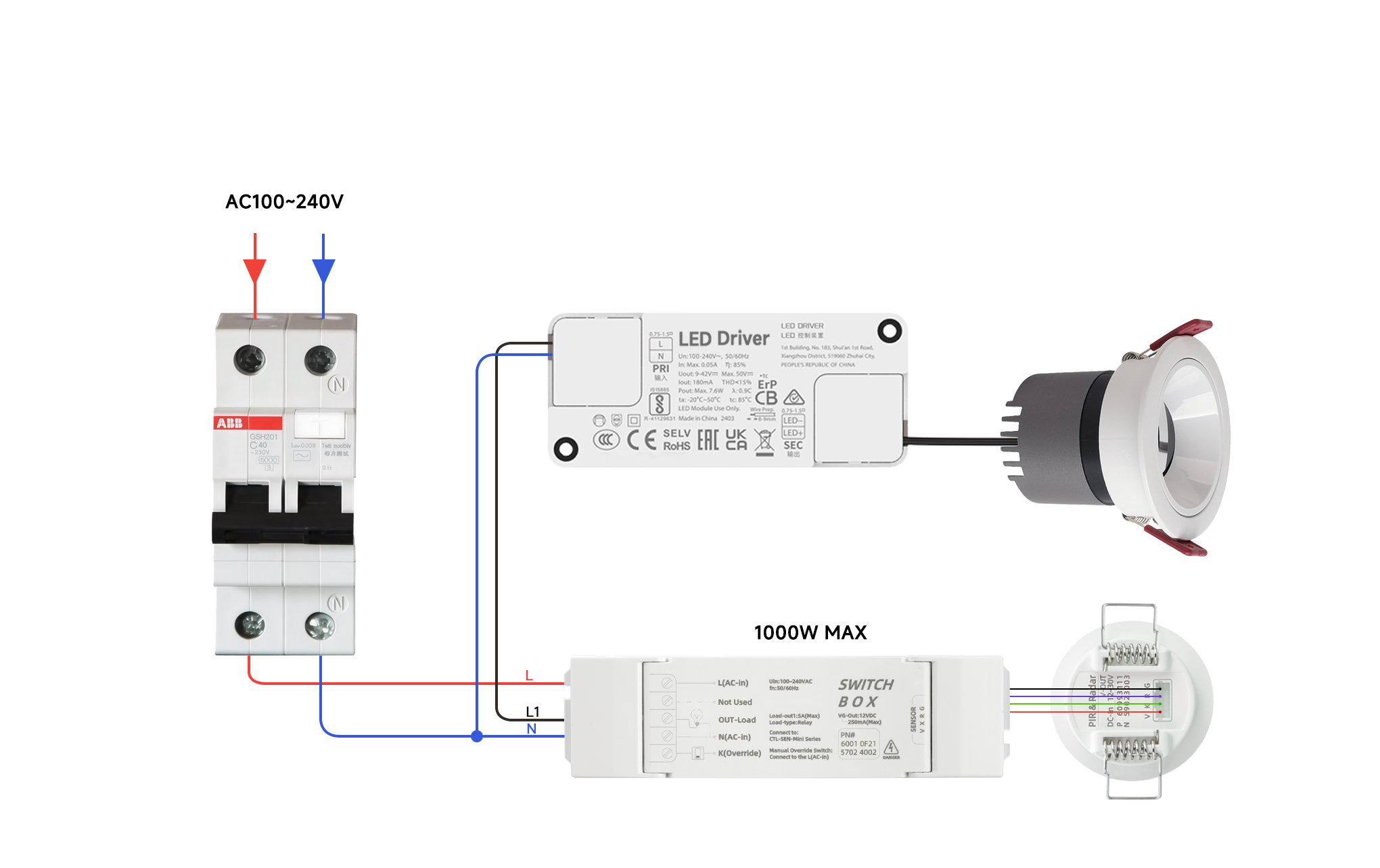 AC Power 1000W