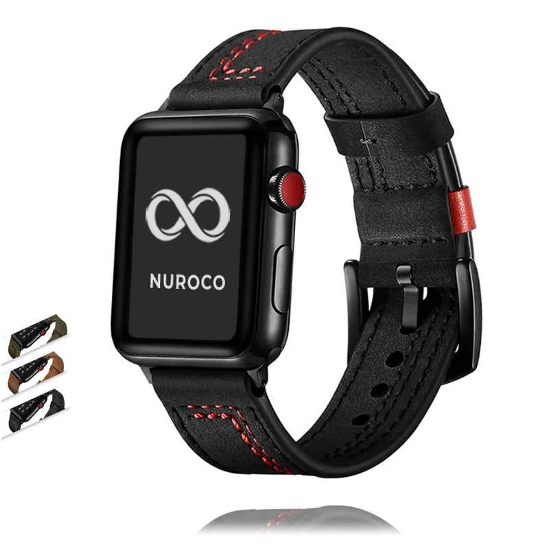 A Band Strap Premium Leather Wband Bracelet Series 7 6 5