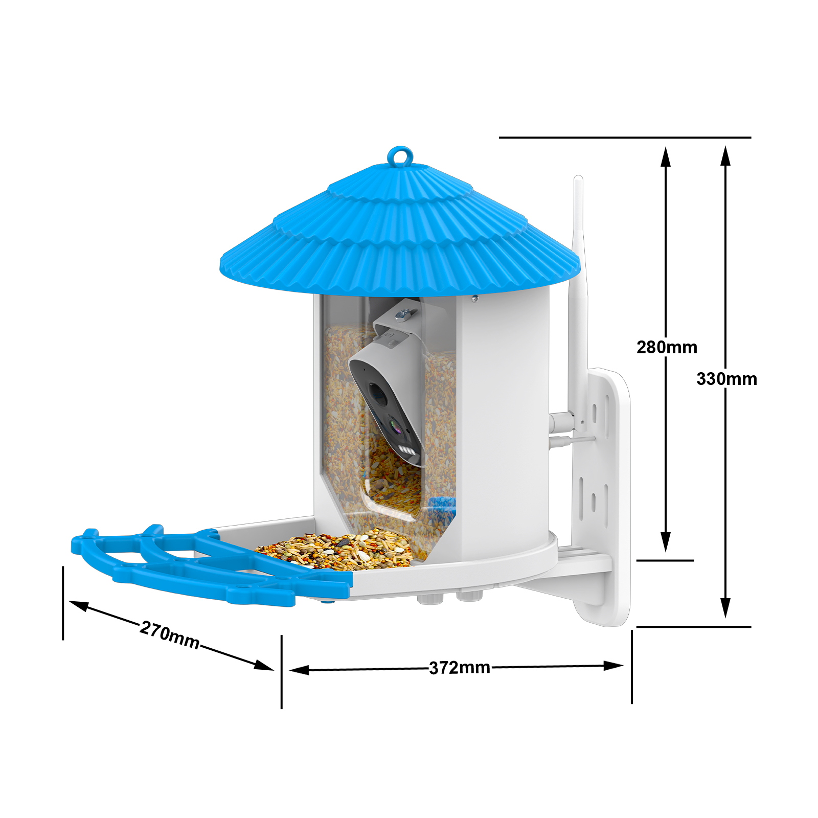 2.5L Capacity Smart Bird Feeder