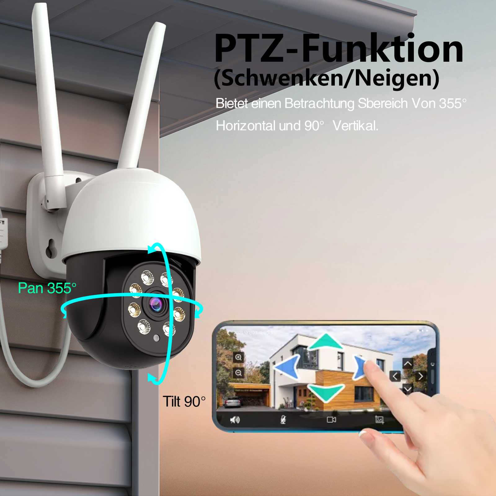 WiFi PTZ Camera Auto Tracing