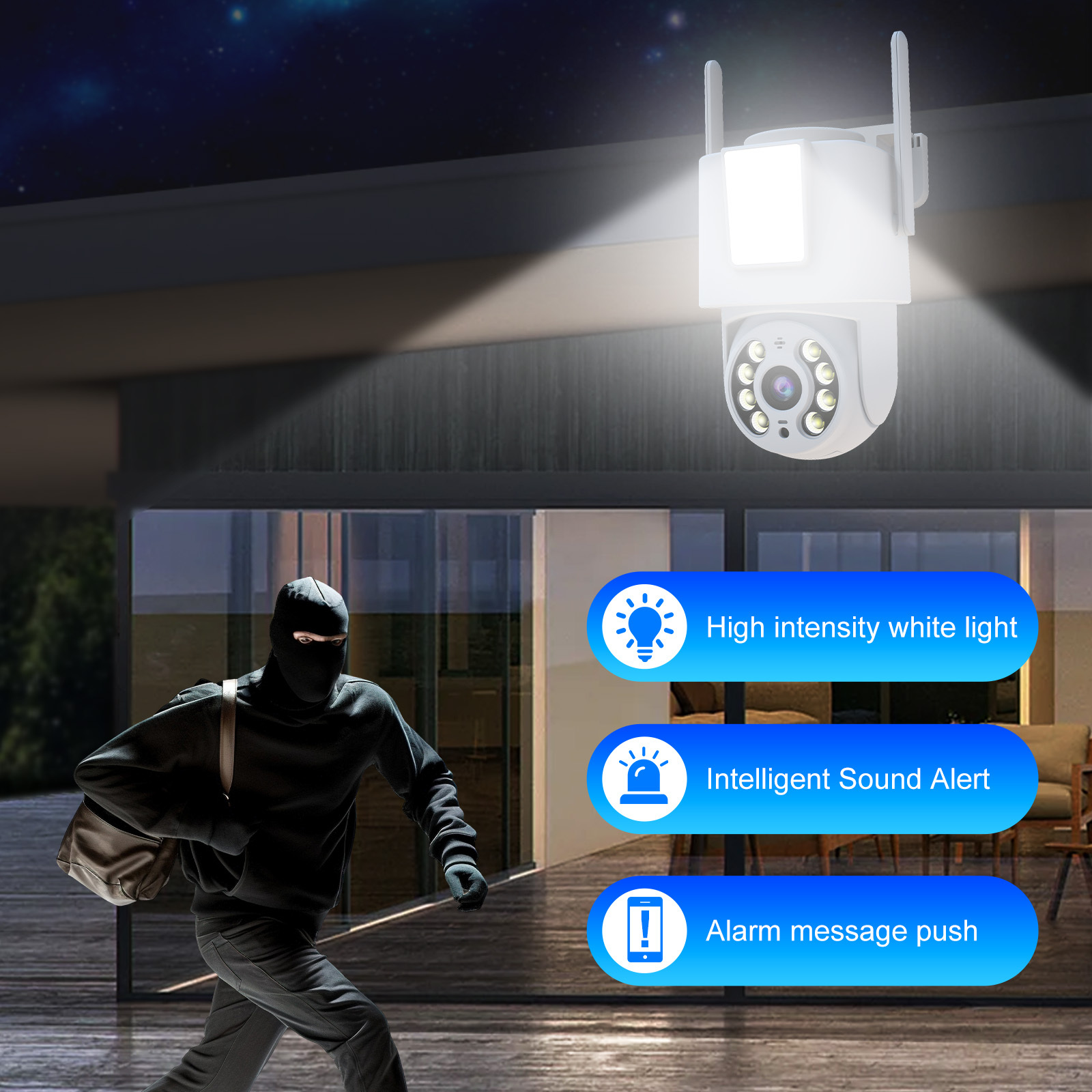 5G Dual Band WiFi Floodlight Camera