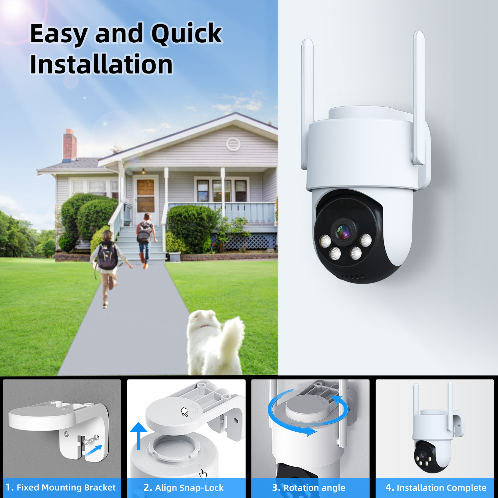 2/3MP WiFi PTZ Dome Camera