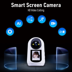 White Baby Camera with 2.4 inch Screen