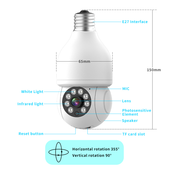 2MP/3MP light bulb camera