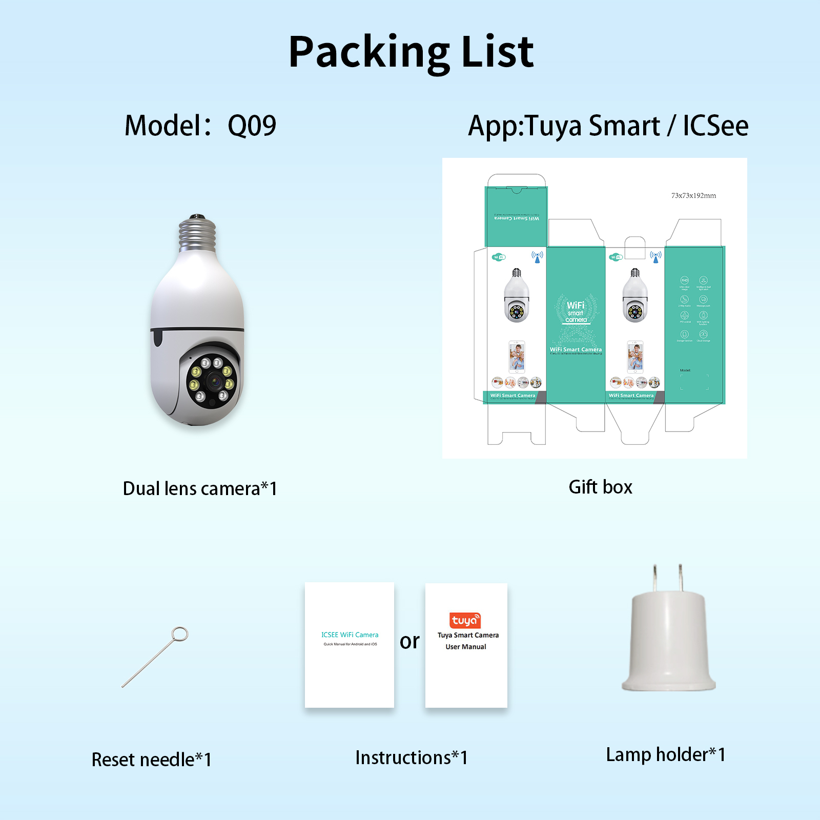 5G Dual Band Light Bulb Camera