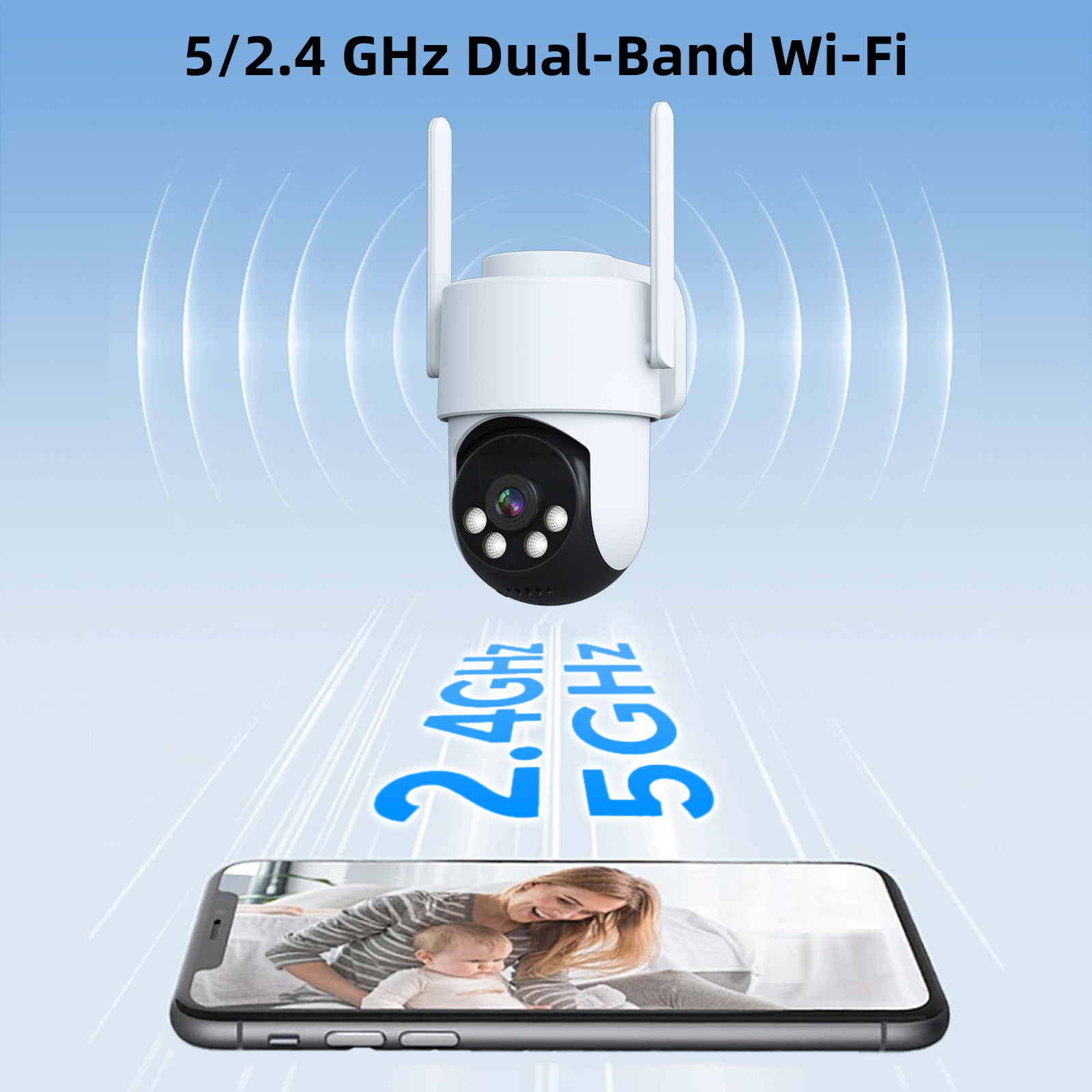 2/3MP WiFi PTZ Dome Camera