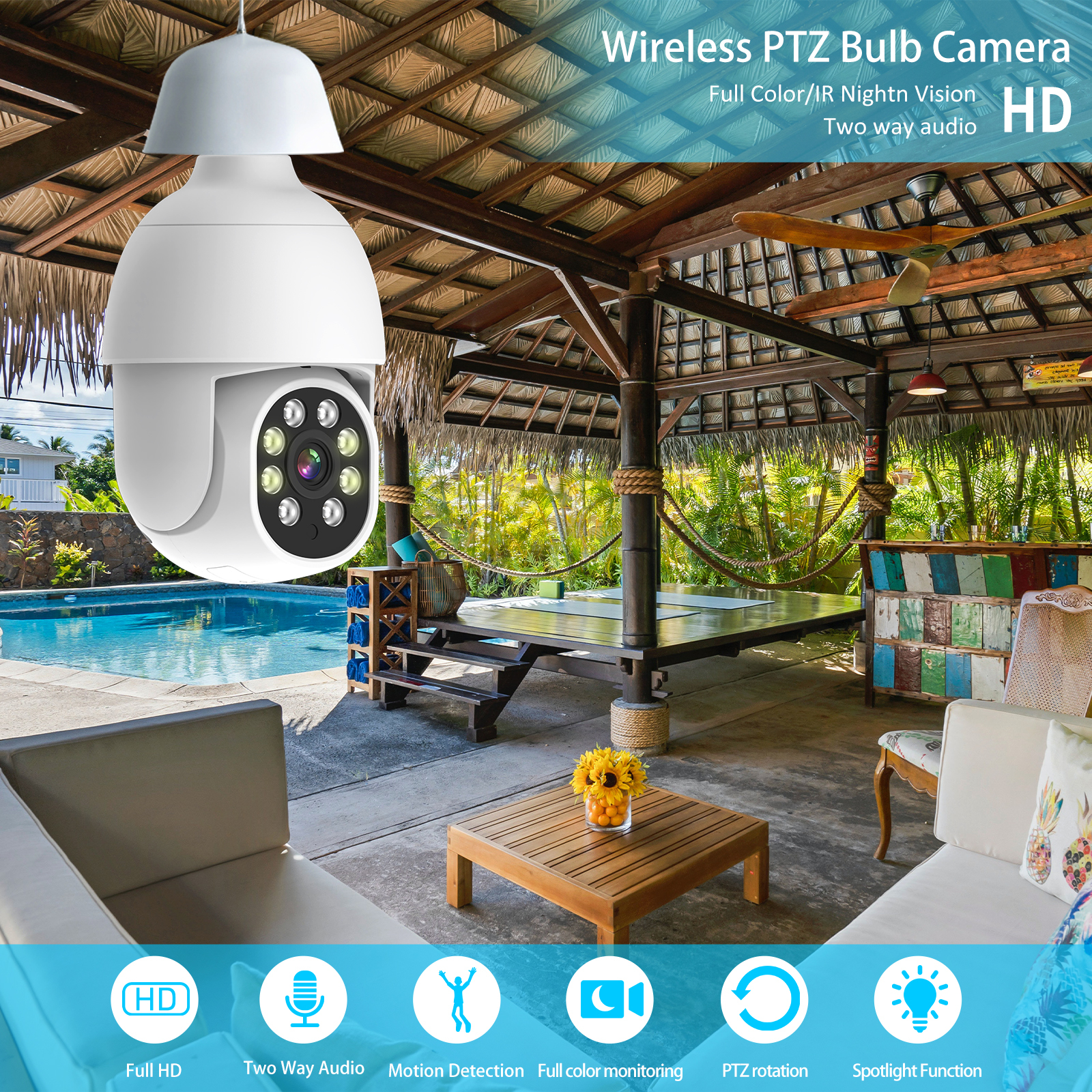 TUYA 2/3/4MP Light Bulb camera