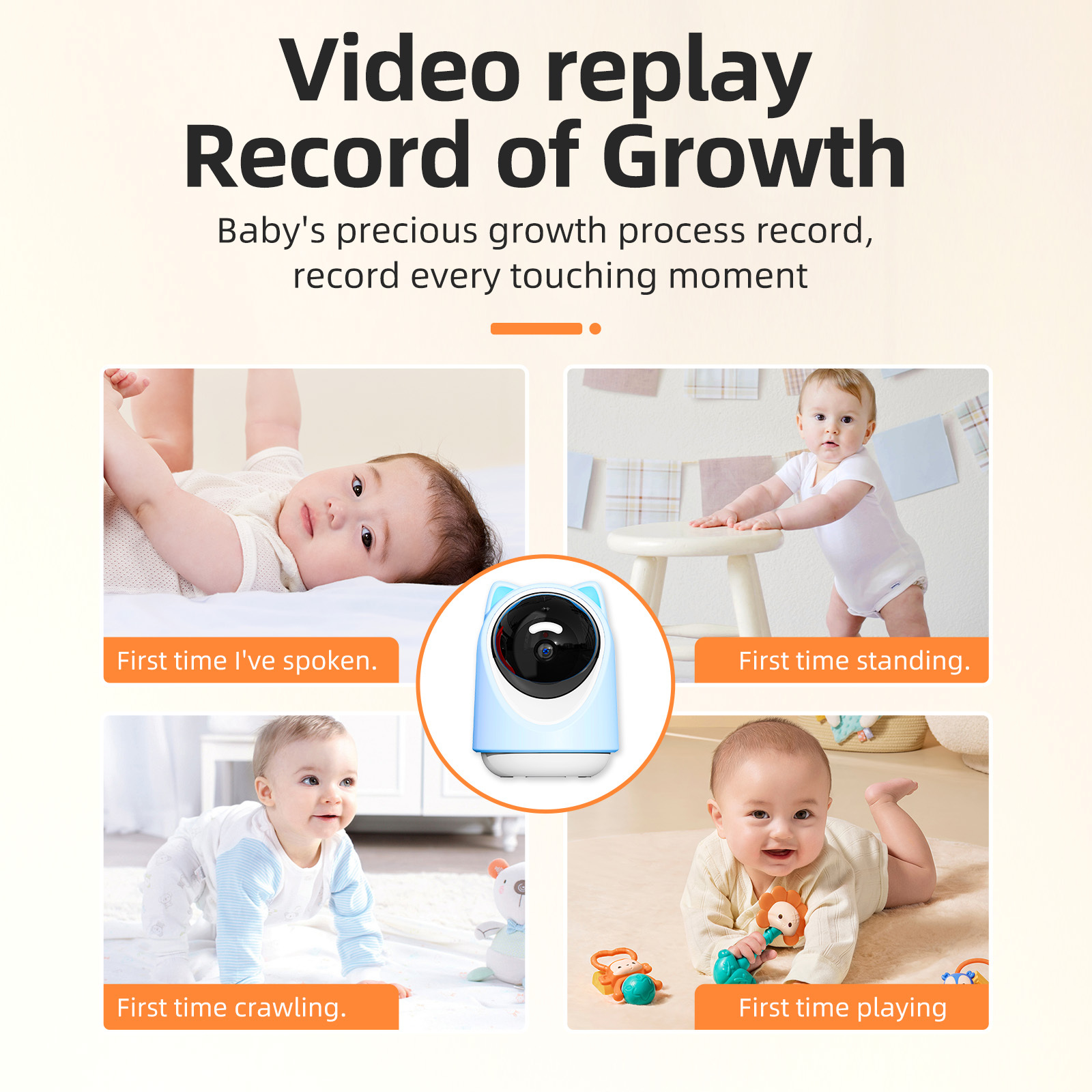 3MP Tuya Baby Monitor Single Camera